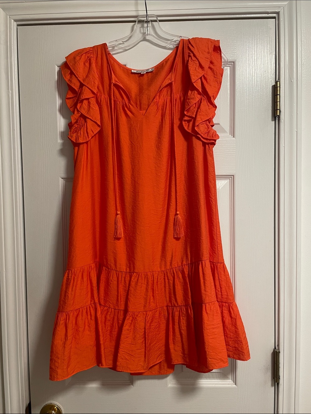 Joy Joy Vibrant Orange Women's Scoop Neck Top